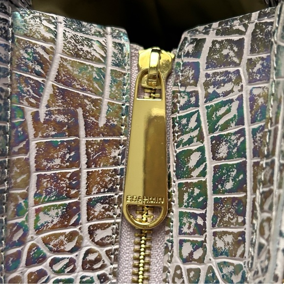 Iridescent Brahmin Ashlee Violet Wonderland Melbourne large leather tote bag 💜 - Picture 12 of 16